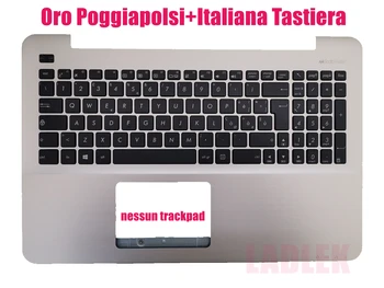 Italian Gold Palmrest keyboard for Asus F555L/F555LA/F555LB/F555LD/F555LF/F555LJ/F555U/F555UA/F555UB/F555UF/F555YI/F555QG 
Italian Gold Palmrest keyboard for Asus F555L/F555LA/F555LB/F555LD/F555LF/F555LJ/F555U/F555UA/F555UB/F555UF/F555YI/F555QG