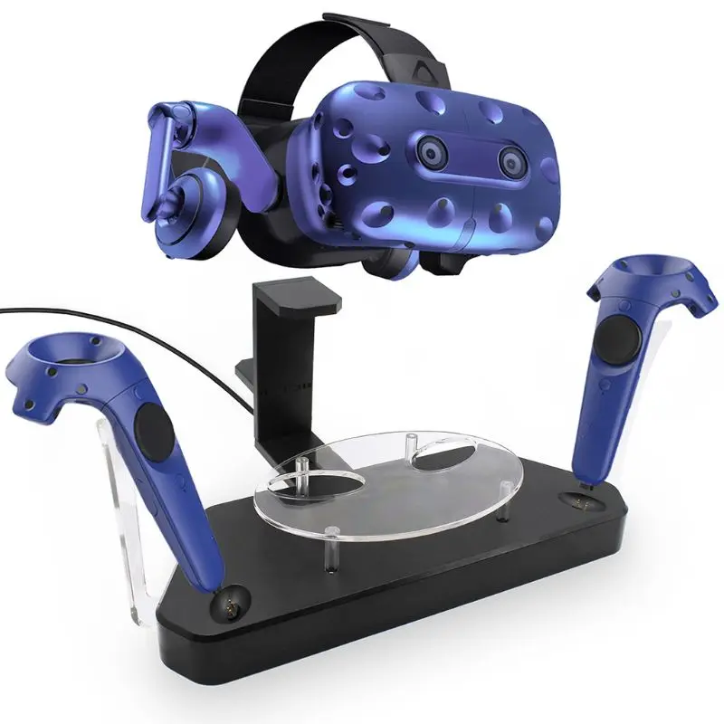 Wireless Helmet Handle Dual Charging Stand Dock Holder Charger for HTC VIVE/VIVE Pro Controller Accessories
Wireless Helmet Handle Dual Charging Stand Dock Holder Charger for HTC VIVE/VIVE Pro Controller Accessories