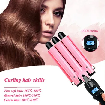 20mm 22mm 25mm 28mm 32mm Automatic Perm Splint Ceramic Hair Curler 3 Barrels Big Wave Hair Curling Iron 
20mm 22mm 25mm 28mm 32mm Automatic Perm Splint Ceramic Hair Curler 3 Barrels Big Wave Hair Curling Iron