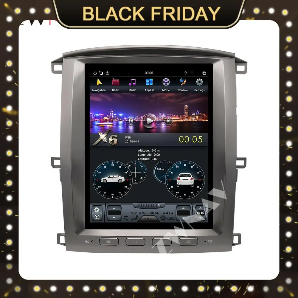 For Lexus LX470/LX-470 2002-07 Tesla Style PX6 Android 9 Car Multimedia Player GPS Navigation Stereo Head Unit Car Radio Carplay
For Lexus LX470/LX-470 2002-07 Tesla Style PX6 Android 9 Car Multimedia Player GPS Navigation Stereo Head Unit Car Radio Carplay