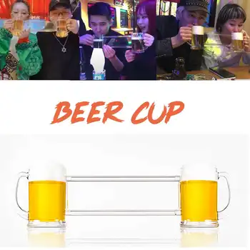 Clear Double-Cup Beer Cup Funny Beer Mugs Whiskey Wine Mug Drinkware Transparent Drink Container Home Restaurant Bar Decor
Clear Double-Cup Beer Cup Funny Beer Mugs Whiskey Wine Mug Drinkware Transparent Drink Container Home Restaurant Bar Decor