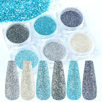 6 Box Acrylic Nail Art Powder Sparkles Flake Shining Blue Silver Nail Glitter Set Manicure Gel Polish Chrome Pigment LA539-25-1
6 Box Acrylic Nail Art Powder Sparkles Flake Shining Blue Silver Nail Glitter Set Manicure Gel Polish Chrome Pigment LA539-25-1