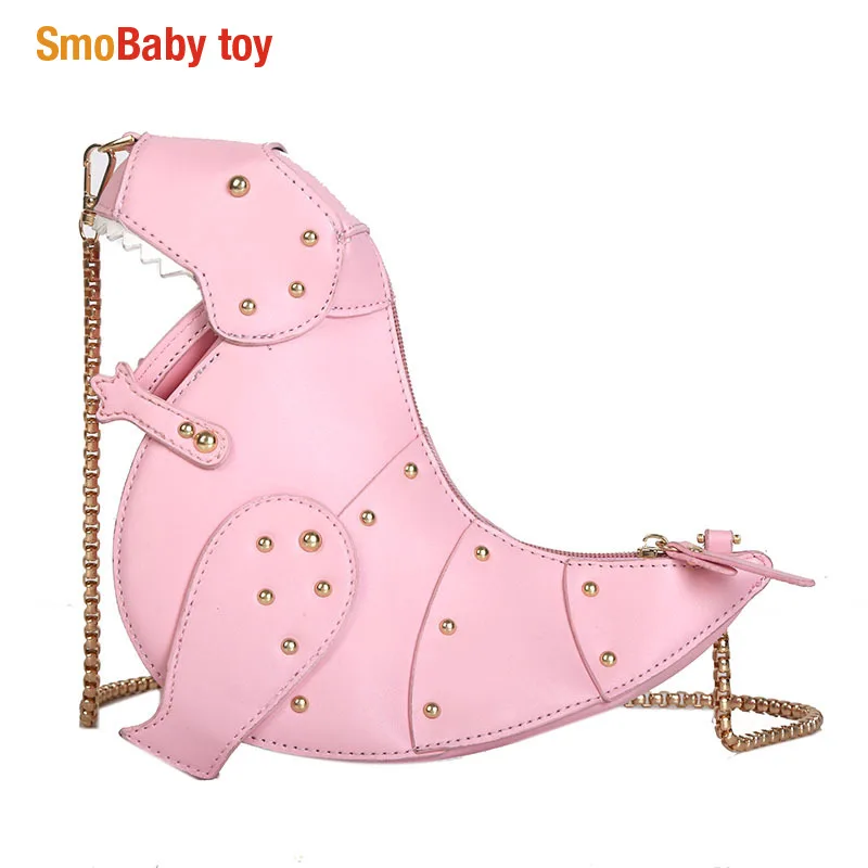 Casual Pu Rivet Chain Personality Dinosaur Crossbody Bag For Women Chic 3d Animal Dinosaur Bags Shoulder Messenger Bags 2020
Casual Pu Rivet Chain Personality Dinosaur Crossbody Bag For Women Chic 3d Animal Dinosaur Bags Shoulder Messenger Bags 2020