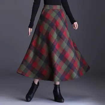 Red Plaid High Waist Thick Warm Wool Skirts Plus Size 3XL A Line Pleated 2019 Winter Women Tartan Woolen Skirts
Red Plaid High Waist Thick Warm Wool Skirts Plus Size 3XL A Line Pleated 2019 Winter Women Tartan Woolen Skirts
