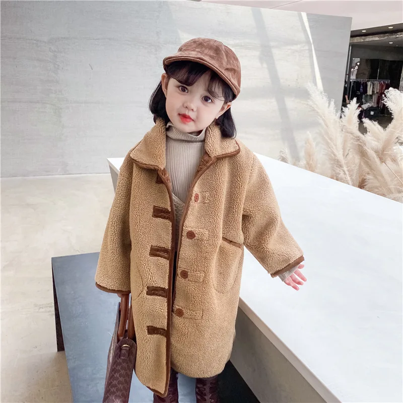 DFXD High Quality Winter Children's Long Cashmere Outwear Baby Girls Single Breasted Thick Warm Jacket New Fashion Kids Outwear
DFXD High Quality Winter Children's Long Cashmere Outwear Baby Girls Single Breasted Thick Warm Jacket New Fashion Kids Outwear