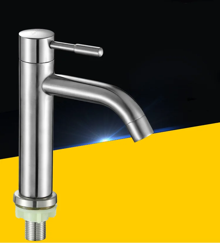 Stainless Steel Basin Cold Water Faucet Table Basin Art Basin Heightening Lengthen Port Single Bore Single Cold Faucet
Stainless Steel Basin Cold Water Faucet Table Basin Art Basin Heightening Lengthen Port Single Bore Single Cold Faucet