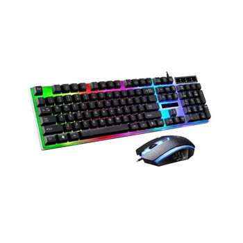 Game Keyboard Rainbow Backlight USB Mechanical Feel Wired Gaming Keyboard With Mouse Set Dust 104 Key Mouse Keyboard Set
Game Keyboard Rainbow Backlight USB Mechanical Feel Wired Gaming Keyboard With Mouse Set Dust 104 Key Mouse Keyboard Set