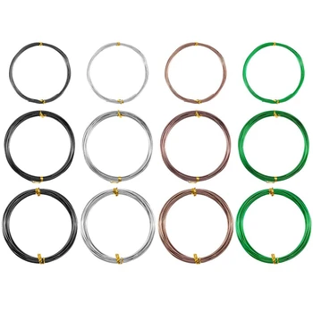 12 Rolls Aluminium Bonsai Training Wires- 196 Feet 4 Color Tree Training Wire Set with 3 Size (1.0mm, 1.5mm, 2mm) for Bonsai Tre
12 Rolls Aluminium Bonsai Training Wires- 196 Feet 4 Color Tree Training Wire Set with 3 Size (1.0mm, 1.5mm, 2mm) for Bonsai Tre