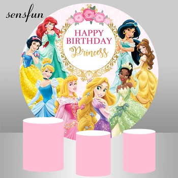 Round Scene Princess Photography Backgrounds Pink Flowers Gold Frame Circle Backdrops Girls Birthday Party Photo Studio Poster
Round Scene Princess Photography Backgrounds Pink Flowers Gold Frame Circle Backdrops Girls Birthday Party Photo Studio Poster