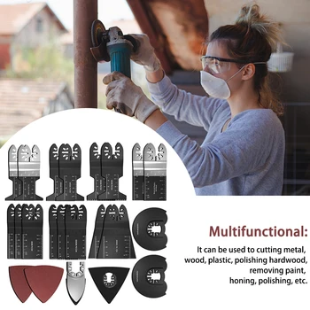 40pcs/set Oscillating Accessory Tools Saw Blades Rigid Multifunctional Power Metal Sanding Cutting Wood Plastic Craftsman
40pcs/set Oscillating Accessory Tools Saw Blades Rigid Multifunctional Power Metal Sanding Cutting Wood Plastic Craftsman