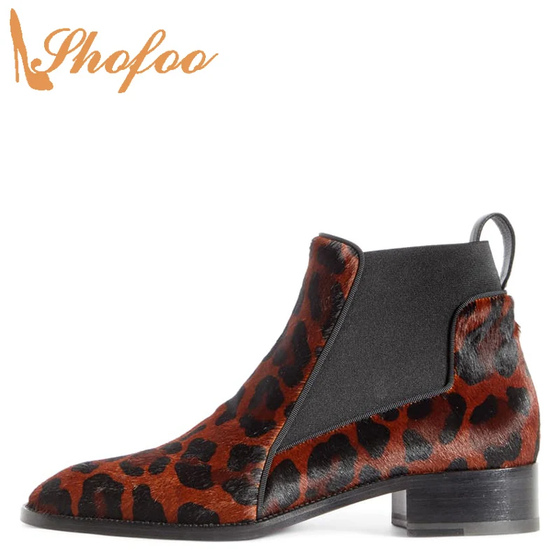 Leopard Pointed Toe Ankle Boots Woman Med Chunky Heels Chelsea Booties Large Size 13 15 Lady Winter Fashion Elastic Shoes Shofoo
Leopard Pointed Toe Ankle Boots Woman Med Chunky Heels Chelsea Booties Large Size 13 15 Lady Winter Fashion Elastic Shoes Shofoo