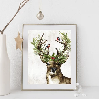 Woodland Animal Deer Print Winter Holly Berries Christmas Holiday Decoration Poster Wall Art Canvas Painting Farmhouse Decor
Woodland Animal Deer Print Winter Holly Berries Christmas Holiday Decoration Poster Wall Art Canvas Painting Farmhouse Decor
