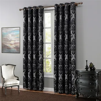 

Luxury jacquard fabric curtains Semi-shading curtains for living room bedroom curtain Window Treatment Drapes Finished Blind