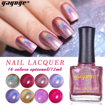 Yayoge Gel Nail Polish Holographics Laser Nail Polish Colorful Varnish Shining Glittering Nails DIY Nail Art
Yayoge Gel Nail Polish Holographics Laser Nail Polish Colorful Varnish Shining Glittering Nails DIY Nail Art