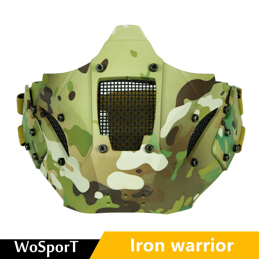 Iron Samurai Mask Field Military War Game Protective Mask Tactical Mask Airsoft Paintball Hunting Mask Tactical Combat Half Mask
Iron Samurai Mask Field Military War Game Protective Mask Tactical Mask Airsoft Paintball Hunting Mask Tactical Combat Half Mask