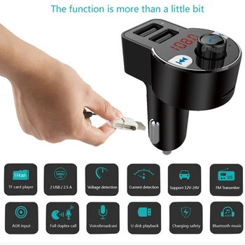 HK203 Car FM Transmitter Bluetooth 5.0 Hands Free TF U Disk MP3 Player 3.1A Dual USB Charger Wireless Modulator
HK203 Car FM Transmitter Bluetooth 5.0 Hands Free TF U Disk MP3 Player 3.1A Dual USB Charger Wireless Modulator