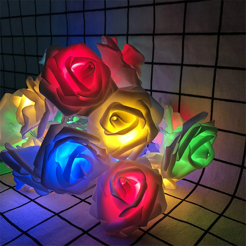 2M 20LED String Lights Rose Flower Lamp Fairy Light String Romantic Flower Rose Lamp Outdoor for Wedding Room Valentine's Day
2M 20LED String Lights Rose Flower Lamp Fairy Light String Romantic Flower Rose Lamp Outdoor for Wedding Room Valentine's Day