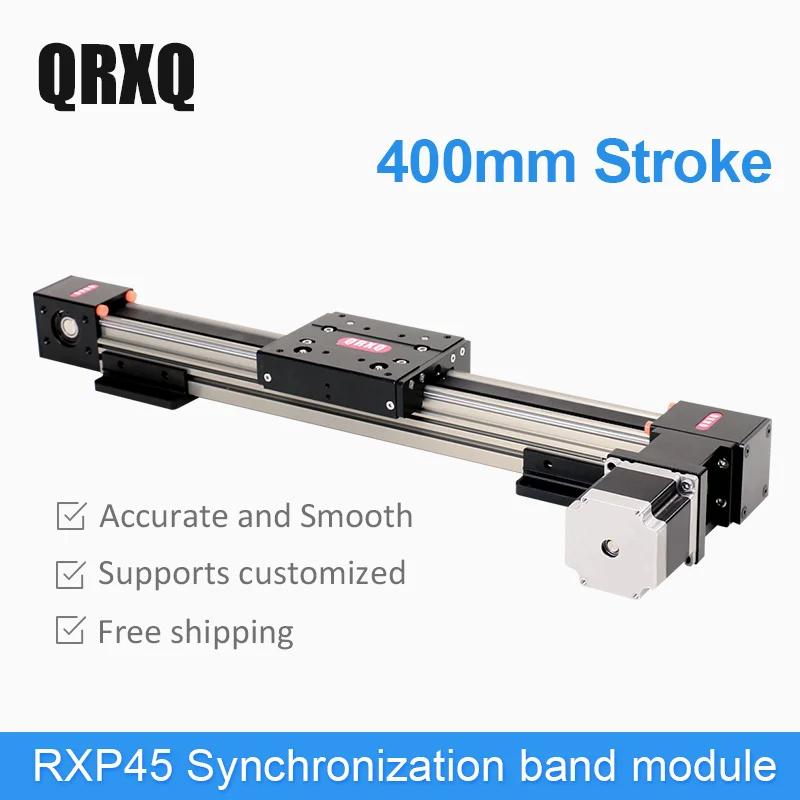 Synchronous belt module aluminum profile slide advertising character 3D printer high speed mute linear guide slide 400mm
Synchronous belt module aluminum profile slide advertising character 3D printer high speed mute linear guide slide 400mm