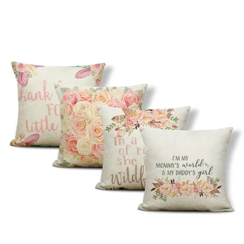Beautiful Rose Pillowcase Flower Feather Letter Arrow Living Room Decoration Cushion Cover Antler Bear Polyester Linen Pillow
Beautiful Rose Pillowcase Flower Feather Letter Arrow Living Room Decoration Cushion Cover Antler Bear Polyester Linen Pillow