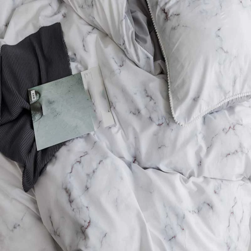 Marble Patterned Bedding Set Quilt Cover Pillow Case 3 Piece Set Single Bed King Bed Cotton Quilt Cover (No Sheets Are Not Fille
Marble Patterned Bedding Set Quilt Cover Pillow Case 3 Piece Set Single Bed King Bed Cotton Quilt Cover (No Sheets Are Not Fille