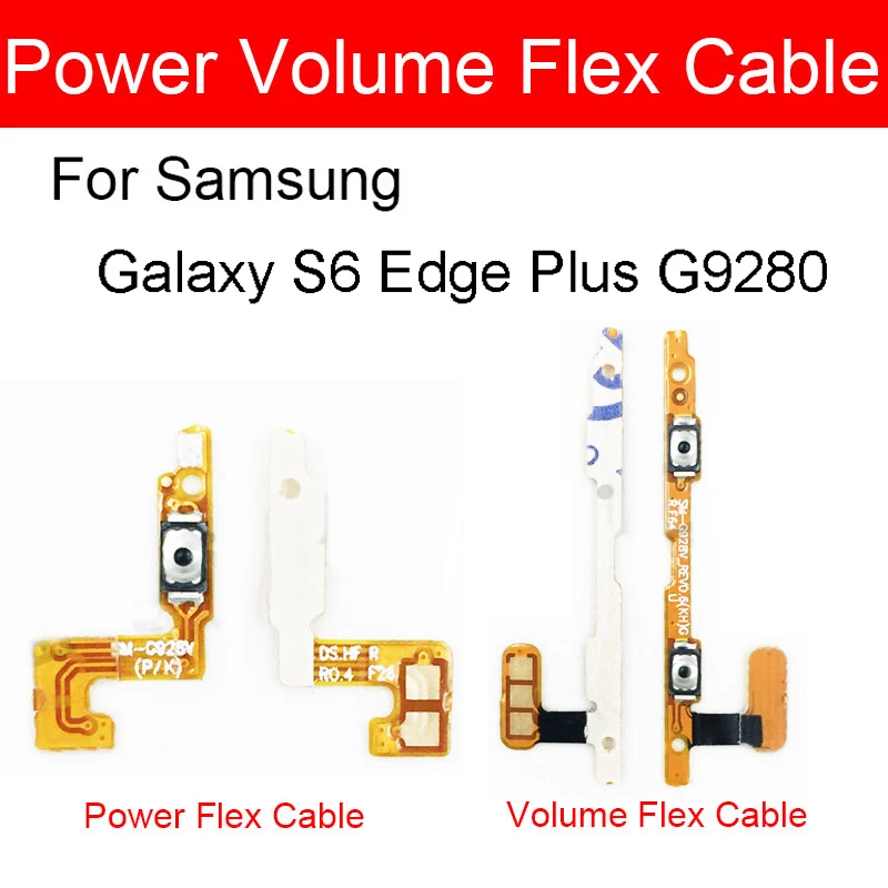 Volume & Power Flex Cable For Samsung Galaxy S6 edge Edge+ Plus G9280 SM-G928A/F/V Switch Key Button Ribbon | Мобильные телефоны
