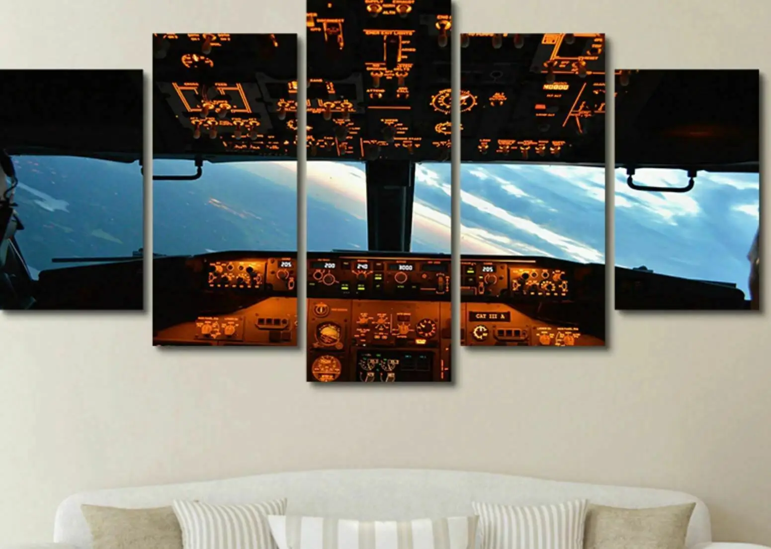 5 Piece Aircraft Cockpit Sky View Plane Poster Picture Print Wall Art Canvas Painting Wall Decor for Living Room No Framed
5 Piece Aircraft Cockpit Sky View Plane Poster Picture Print Wall Art Canvas Painting Wall Decor for Living Room No Framed