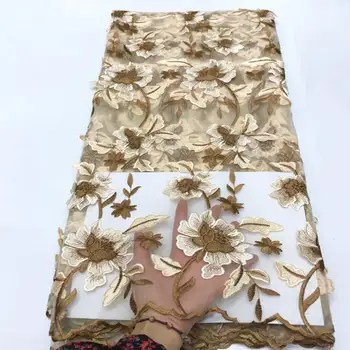 Latest African Lace Fabric High Quality Embroidered French Mesh Lace 3D applique Nigerian Swiss Voile Lace Fabric for Dress
Latest African Lace Fabric High Quality Embroidered French Mesh Lace 3D applique Nigerian Swiss Voile Lace Fabric for Dress