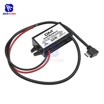 diymore DC-DC Buck Converter 12V to 5V 3A 15W Step Down Power Module Micro USB Right Angle Waterproof Adapter for Car
diymore DC-DC Buck Converter 12V to 5V 3A 15W Step Down Power Module Micro USB Right Angle Waterproof Adapter for Car