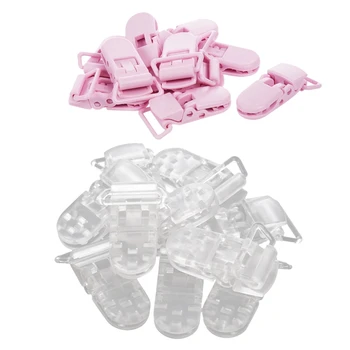 20Pcs Baby Kids T-Shape Plastic Pacifier Clips Soother Dummy Style Badge Holder Pink & Transparent
20Pcs Baby Kids T-Shape Plastic Pacifier Clips Soother Dummy Style Badge Holder Pink & Transparent