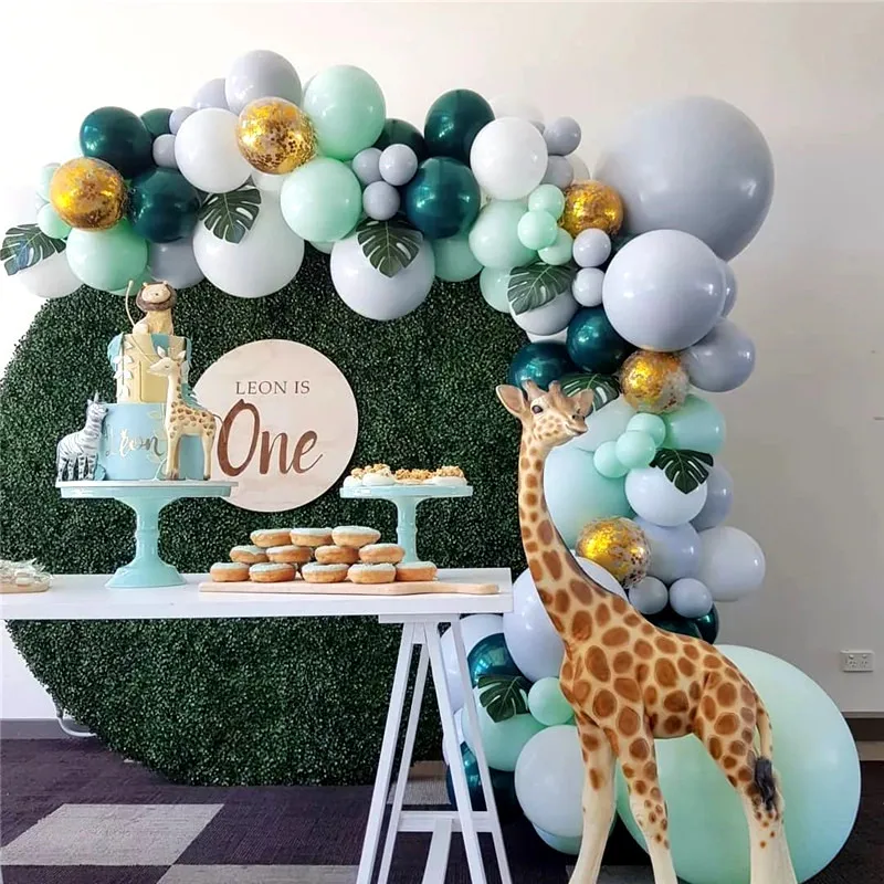 167pcs Green Balloon Arch Garland Jungle Theme Safari Animal Wild Birthday Party Decoration Baloon Chain Set Baby Shower Globos
167pcs Green Balloon Arch Garland Jungle Theme Safari Animal Wild Birthday Party Decoration Baloon Chain Set Baby Shower Globos