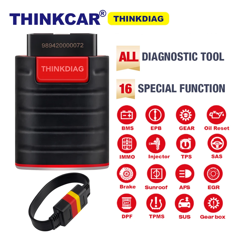 Thinkdiag full system OBD2 Diagnostic Tool OBDII Code Reader 15 reset function with obd2 cable pk AP200 Code Reader
Thinkdiag full system OBD2 Diagnostic Tool OBDII Code Reader 15 reset function with obd2 cable pk AP200 Code Reader