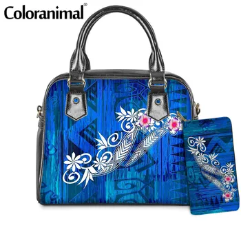 Coloranimal Hawaiian Samoan Tribal Village Plumeria Printed Shoulder Bag Tote Messenger Bag 2020 2Pcs/Set Handbag&Wallet Bolsa 
Coloranimal Hawaiian Samoan Tribal Village Plumeria Printed Shoulder Bag Tote Messenger Bag 2020 2Pcs/Set Handbag&Wallet Bolsa