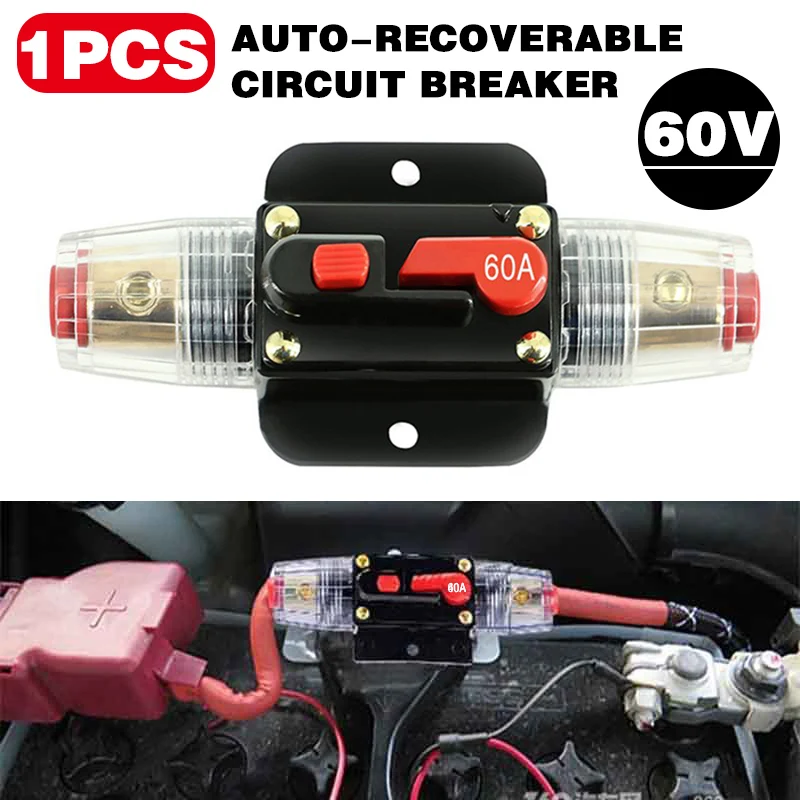For Auto Audio Aodification 1pc 60A 12V Car Truck Stereo Amplifier Circuit Breaker Automatic Reset Fuse Holder Switch Mayitr
For Auto Audio Aodification 1pc 60A 12V Car Truck Stereo Amplifier Circuit Breaker Automatic Reset Fuse Holder Switch Mayitr