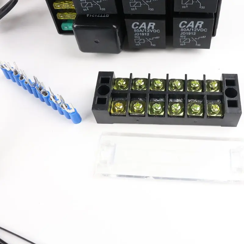 6 Gang Switch Panel Electronic Relay System Circuit Control Box Waterproof Fuse Relay Box Wiring Harness Assemblies For Car Aut
6 Gang Switch Panel Electronic Relay System Circuit Control Box Waterproof Fuse Relay Box Wiring Harness Assemblies For Car Aut