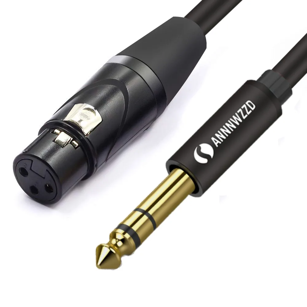 Microphone Cable XLR to Jack Mic Lead Aux Cable TRS 6.35 mm/6.5 mm Male to XLR Female Mic Cord for Guitar Mixer Stereo Amplifier
Microphone Cable XLR to Jack Mic Lead Aux Cable TRS 6.35 mm/6.5 mm Male to XLR Female Mic Cord for Guitar Mixer Stereo Amplifier