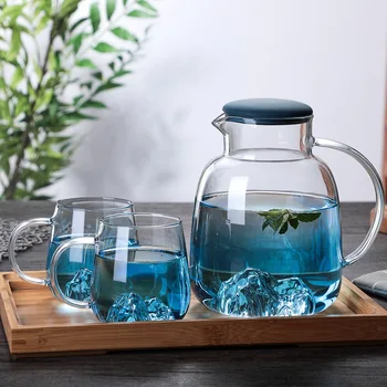Japanese-style glass cold kettle, large capacity heat-resistant explosion-proof juice tea set kettle, home business kettle
Japanese-style glass cold kettle, large capacity heat-resistant explosion-proof juice tea set kettle, home business kettle