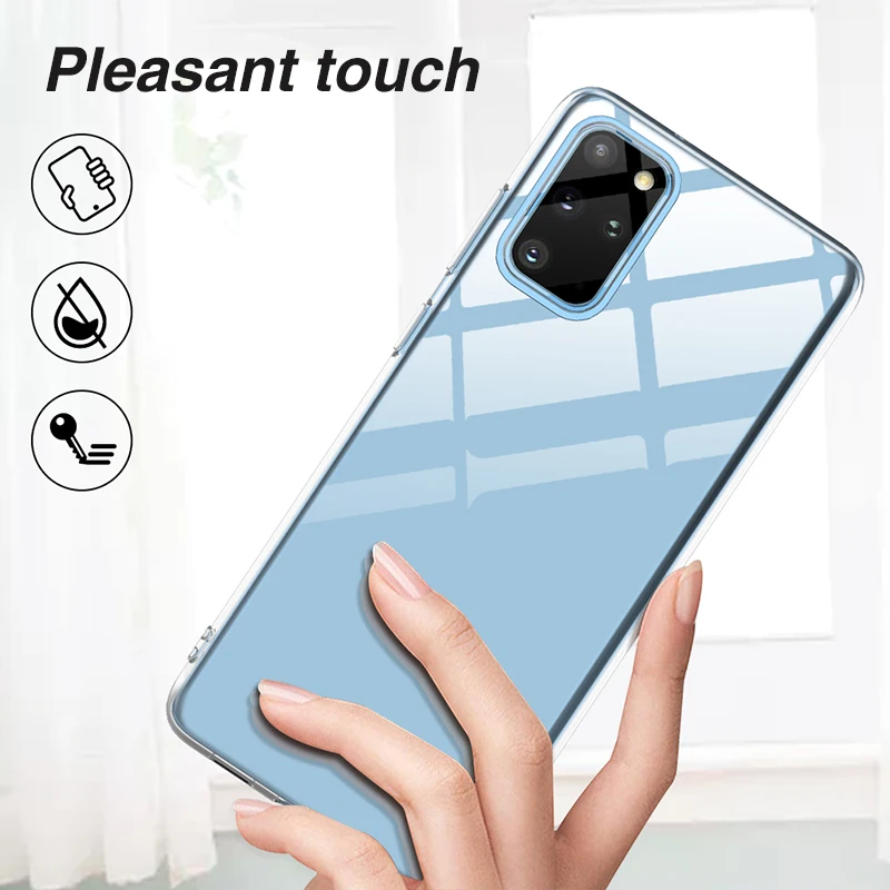 Чехол для Samsung Galaxy S20 Ultra Plus прозрачный Ультратонкий Мягкий чехол из ТПУ S10 S10e A51 A71 с
