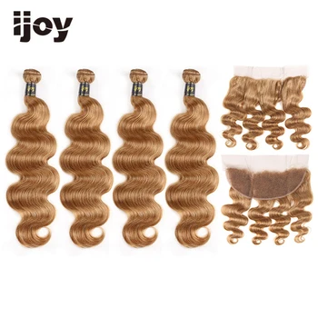 Body Wave Human Hair 4 Bundles With Frontal 4x13 Lace #27/30/33 Copper Red 8“-26“ M Brazilian Hair Weave Bundles Non-Remy IJOY 
Body Wave Human Hair 4 Bundles With Frontal 4x13 Lace #27/30/33 Copper Red 8“-26“ M Brazilian Hair Weave Bundles Non-Remy IJOY