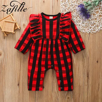 ZAFILLE Baby Girl Romper Winter Ruffle Long Sleeve Red Plaid Jumpsuit Christmas Baby Girl Clothes Newborn Kids Christmas Romper
ZAFILLE Baby Girl Romper Winter Ruffle Long Sleeve Red Plaid Jumpsuit Christmas Baby Girl Clothes Newborn Kids Christmas Romper