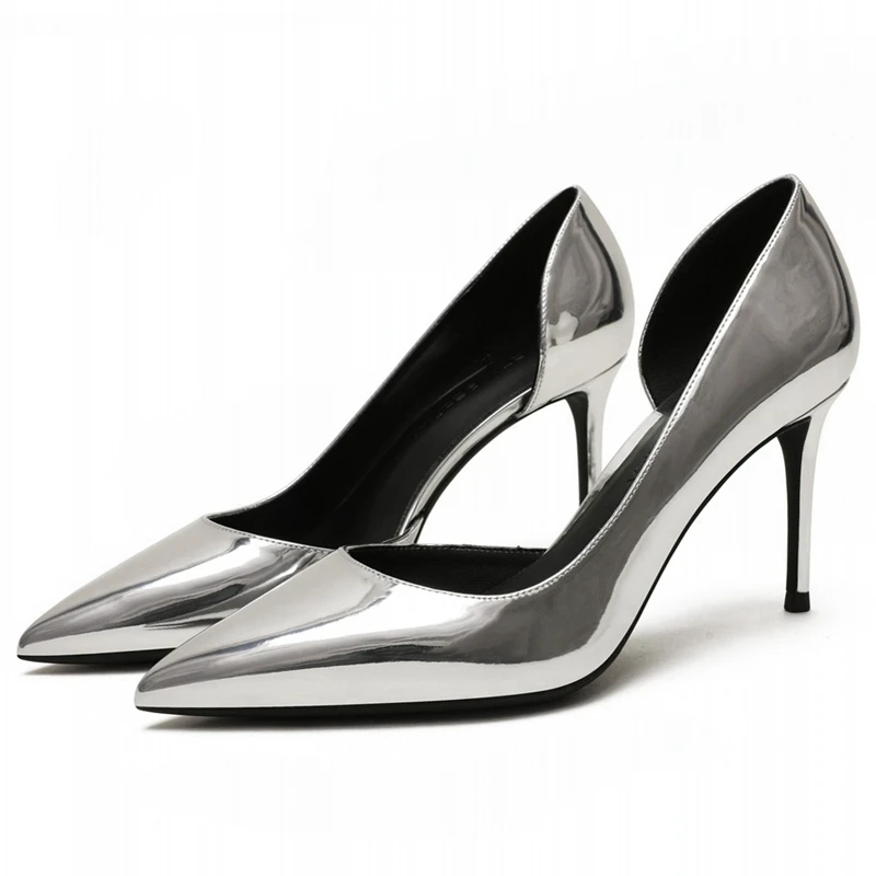 2020 Patent Leather/Kid Suede Leather Style Wedding Shoes High Heels Thin Heel Pointed Toes Sexy Party Office Pumps D0047
2020 Patent Leather/Kid Suede Leather Style Wedding Shoes High Heels Thin Heel Pointed Toes Sexy Party Office Pumps D0047