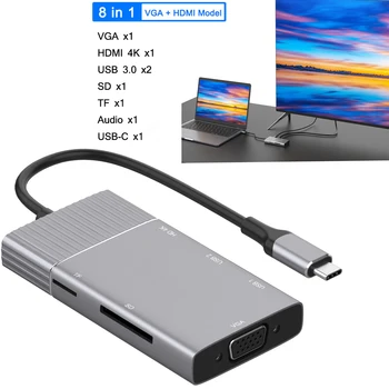 Type C To HDMI 4K TV HDTV USB 3.0 SD TF Card Reader VGA Adapter Converter for MacBook Huawei P10 P20 P30 Pro Samsung S8 S9 S10
Type C To HDMI 4K TV HDTV USB 3.0 SD TF Card Reader VGA Adapter Converter for MacBook Huawei P10 P20 P30 Pro Samsung S8 S9 S10