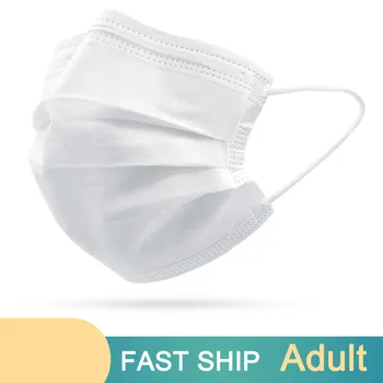 Mouth Face Mask 10/50/100/200/500pcs Earloop White 3-layer Mouth Mask Disposable Non Wove Mask
Mouth Face Mask 10/50/100/200/500pcs Earloop White 3-layer Mouth Mask Disposable Non Wove Mask