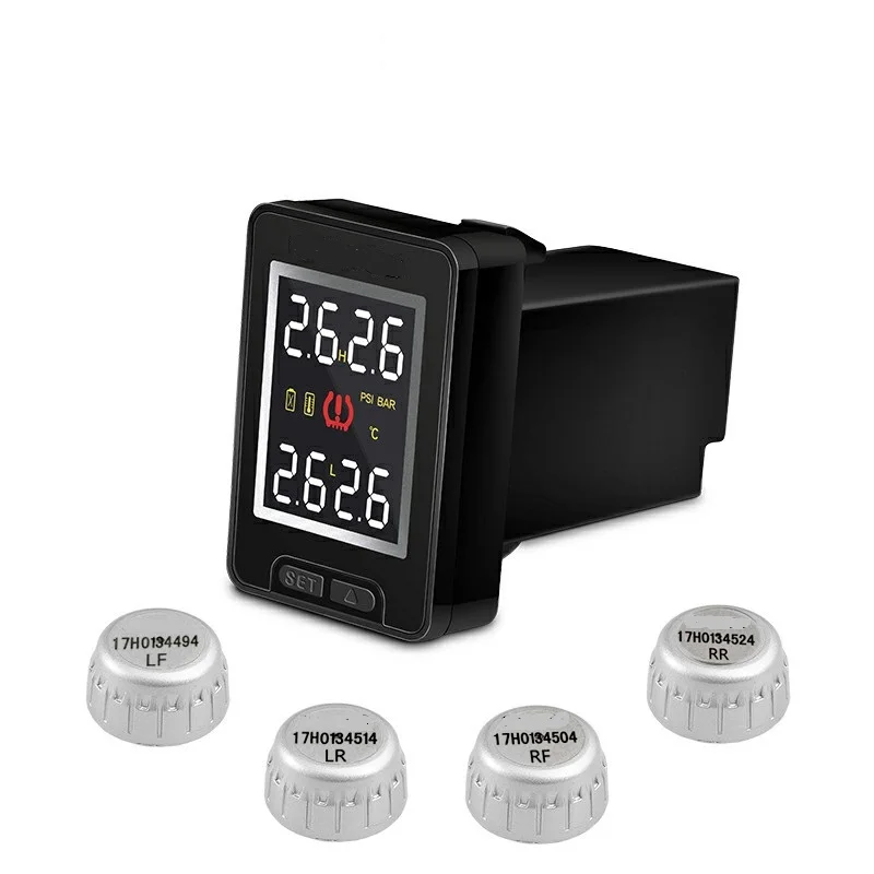 U912 Auto Wireless TPMS Tire Pressure Monitoring System Alarm Systems with 4 Sensors LCD Display Embedded Monitor For Toyota
U912 Auto Wireless TPMS Tire Pressure Monitoring System Alarm Systems with 4 Sensors LCD Display Embedded Monitor For Toyota