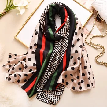 Luxury brands women silk scarf female Plaid printed scarves ladies beach sunscreen wrap chiffon shawl bandanna foulard muffler
Luxury brands women silk scarf female Plaid printed scarves ladies beach sunscreen wrap chiffon shawl bandanna foulard muffler