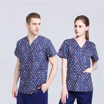 Free Shipping Resistant to Rinsing Unisex Spandex Scrubs Beauty Centre Clinical Medical Uniforms Nurse Suit Medical Scrubs TOP
Free Shipping Resistant to Rinsing Unisex Spandex Scrubs Beauty Centre Clinical Medical Uniforms Nurse Suit Medical Scrubs TOP