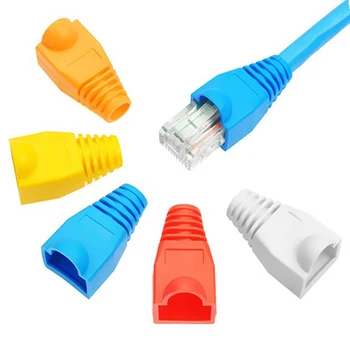 100pcs RJ-45 CAT6 CAT5e Adapter Cap Ethernet Network Cable Connector Plugs RJ45 Caps Cat 5 CAT6 protective sleeve multicolour
100pcs RJ-45 CAT6 CAT5e Adapter Cap Ethernet Network Cable Connector Plugs RJ45 Caps Cat 5 CAT6 protective sleeve multicolour