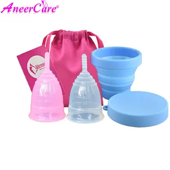 2pcs feminine Vaginal Menstrual Cup and Collapsible Sterilizer Cup Flexible to Clean Camping Cup reusable menstruation collector
2pcs feminine Vaginal Menstrual Cup and Collapsible Sterilizer Cup Flexible to Clean Camping Cup reusable menstruation collector