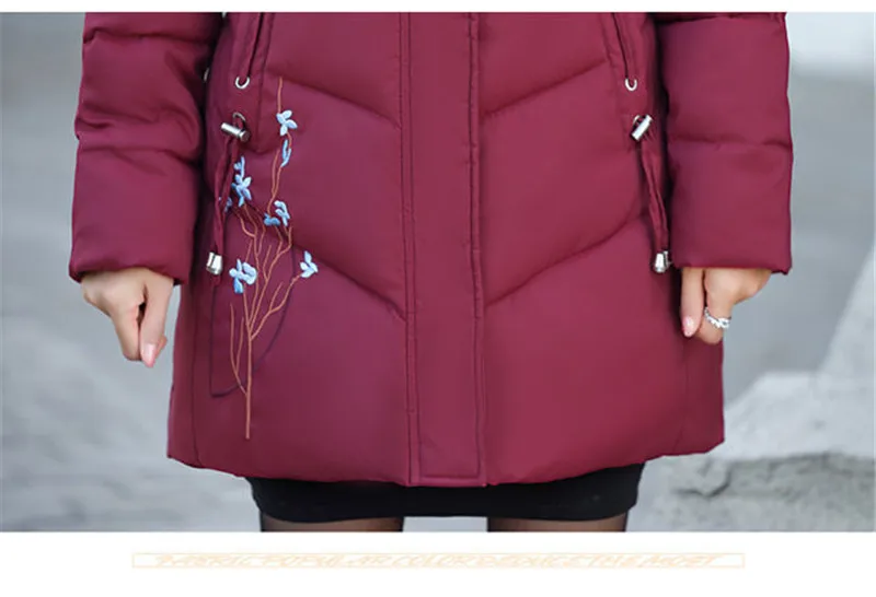 Veste d'hiver en duvet de coton pour femme 6XL, vêtements rembourrés, Parka mince, manteau d'âge moyen, pardessus, nouvelle collection 2020 Veste d'hiver en duvet de coton pour femme 6XL, vêtements rembourrés, Parka mince, manteau d'âge moyen, pardessus, nouvelle collection 2020