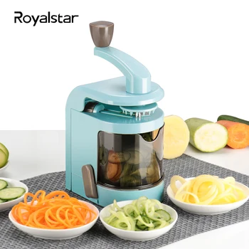 Hand Crank Spiralizer Vegetable Slicer With 4 Rotating Blades Multifunction Slicer Cutter Pasta Spaghetti Zucchini Noodles Maker
Hand Crank Spiralizer Vegetable Slicer With 4 Rotating Blades Multifunction Slicer Cutter Pasta Spaghetti Zucchini Noodles Maker