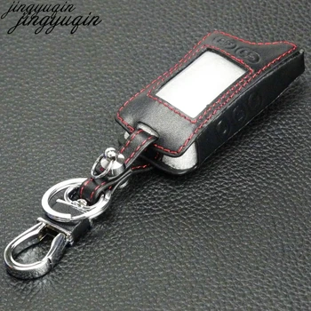 Jingyuqin Leather Car Key Case Keychain For 2 Way Car Alarm System Tomahawk TZ-9010 TZ-9030 TZ9030 
Jingyuqin Leather Car Key Case Keychain For 2 Way Car Alarm System Tomahawk TZ-9010 TZ-9030 TZ9030